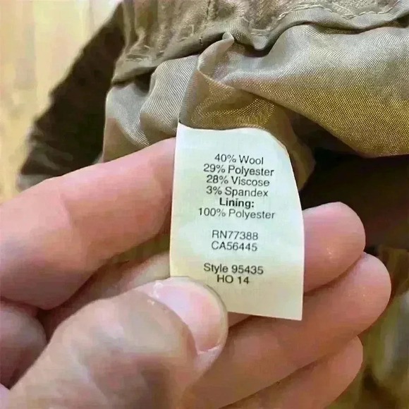 J. Crew Women's Size 0 Beige Wool Blend Pencil Skirt Short Casual - Picture 4 of 7